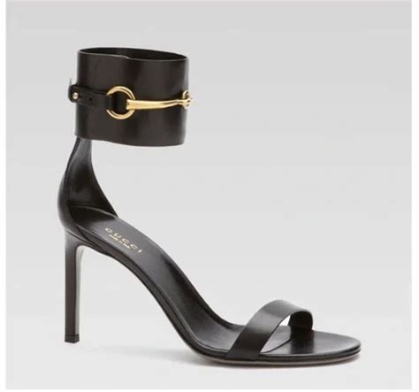 Gucci Ursula Horsebit Ankle Strap Heeled Sandals size 39 